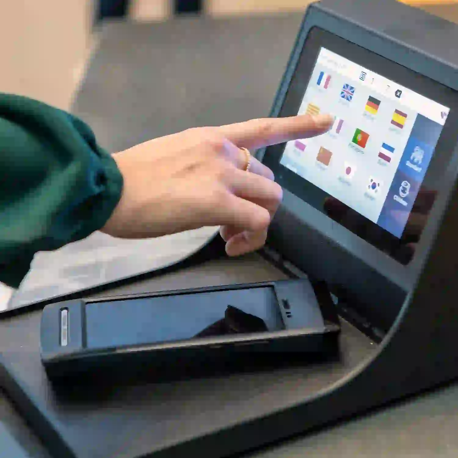 Orpheo D-Box voor eenvoudige taal selectie tijdens een audiotour.