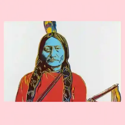 Unmute Art: het portret van Sitting Bull van Andy Warhol vertelt in gebarentaal